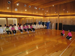 本番前に二人づつ練習